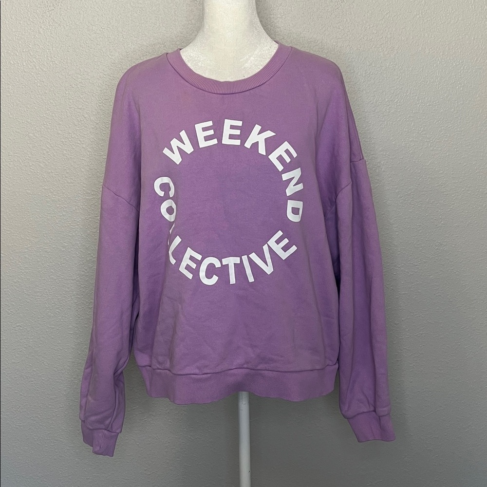 Asos Weekend Collective Sweatshirt Purple Size 10